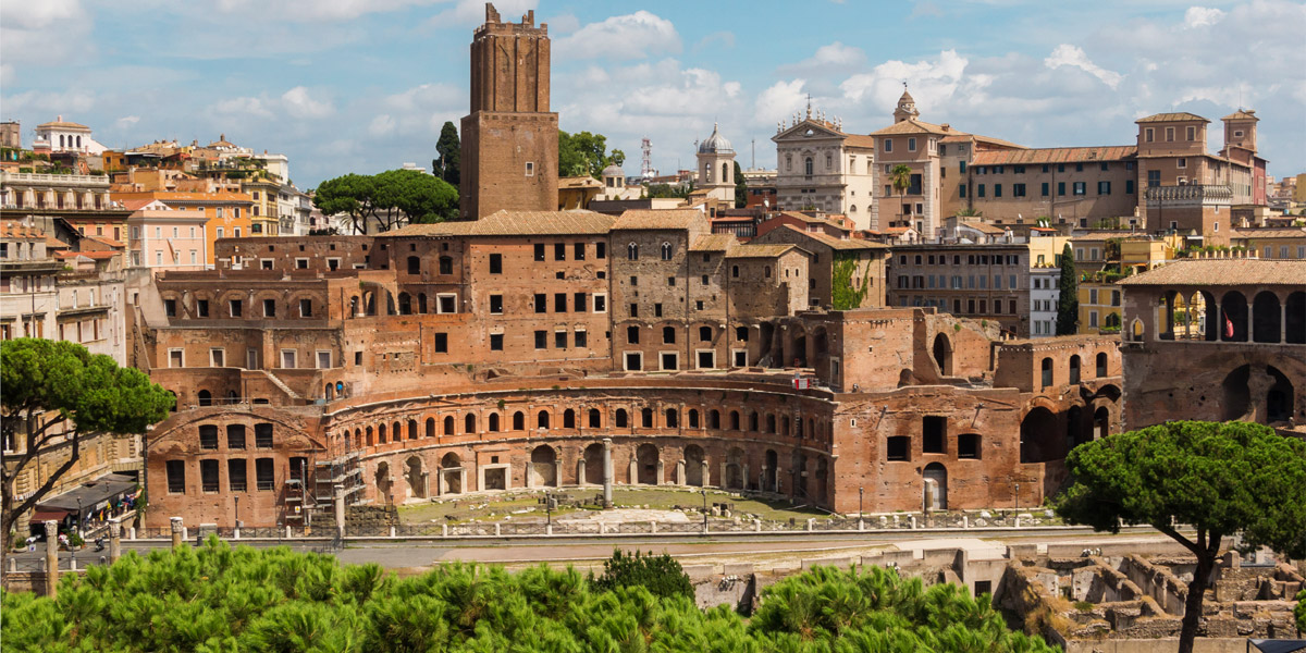 Trajan's market, Fori Imperiali, Rome - Autor: Jebulon (bearbeitet)